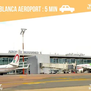  شقة Airport Casablanca Free Wifi Modern Confort Calme المغرب